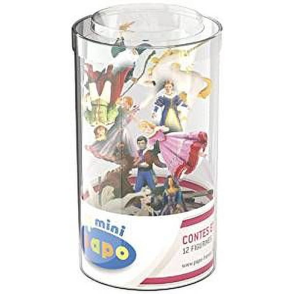 PAPO Toy Figures for Boys and Girls 3-8 Years Old - Mini Plus Enchanted World Figurines (Tube, 12 Pcs)