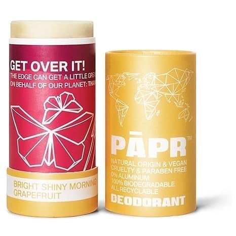 PAPR - Nature Powered, Clinically Proven, All Natural Deodorant in Zero Waste Paper Packaging (Bright Shiny Morning)