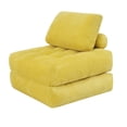 thumbnail image 1 of PAPROOS Bean Bag Chair for Adults, Corduroy Bean Bag Lounger, Convertible Floor Sofa Bed, Comfy Lounge Chair with Back Support for Bedroom, Dorm, Game Room and Living Room, Yellow, 1 of 10