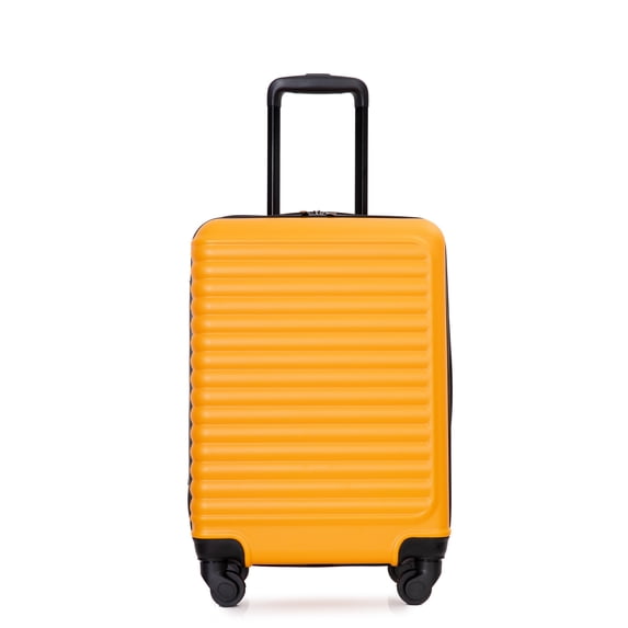 PAPROOS Carry on Suitcase, 20'' Lightweight Luggage Travel Hardshell Suitcase, Small Hardside Luggage with Spinner Wheels and TSA Lock, Fashion Rolling Suitcase for Business Trip, Orange
