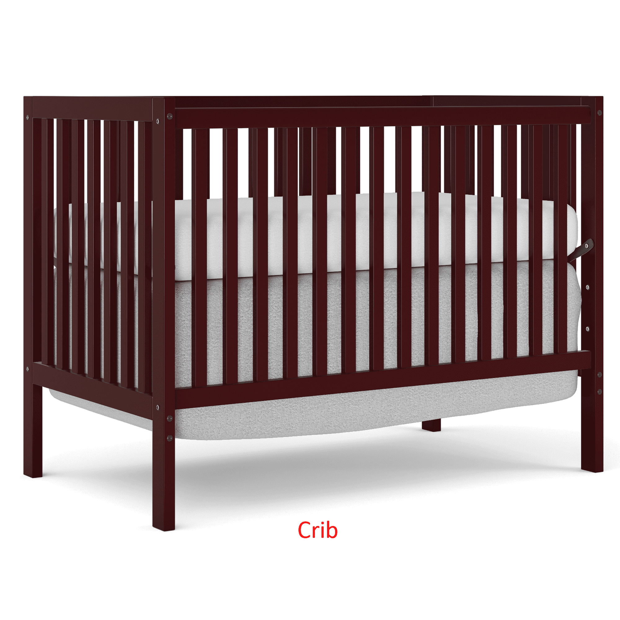 PAPROOS Cribs for Baby, New Upgraded Solid Pine Wood Baby Crib, Non