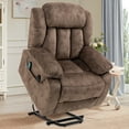 thumbnail image 1 of PAPROOS Recliner Chair, Electric Power Lift Recliner with Heat Therapy and Massage Function, Large Size Lift Chair with Remote and Side Pocket, Oversized Power Reclining Sofa, Brown, 1 of 12