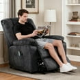 thumbnail image 1 of PAPROOS Recliner Chair, Electric Power Lift Recliner with Heat Therapy and Massage Function, Large Size Lift Chair with Remote and Side Pocket, Oversized Power Reclining Sofa, Gray Blue, 1 of 7
