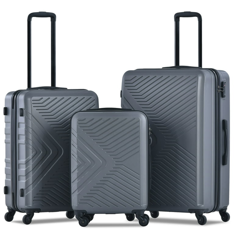 PAPROOS Travel Luggage Set of 3 Lightweight Hardside Suitcase with 360 Spinner Wheels and TSA Lock Expandable Hardshell Luggage Sets for Women Men