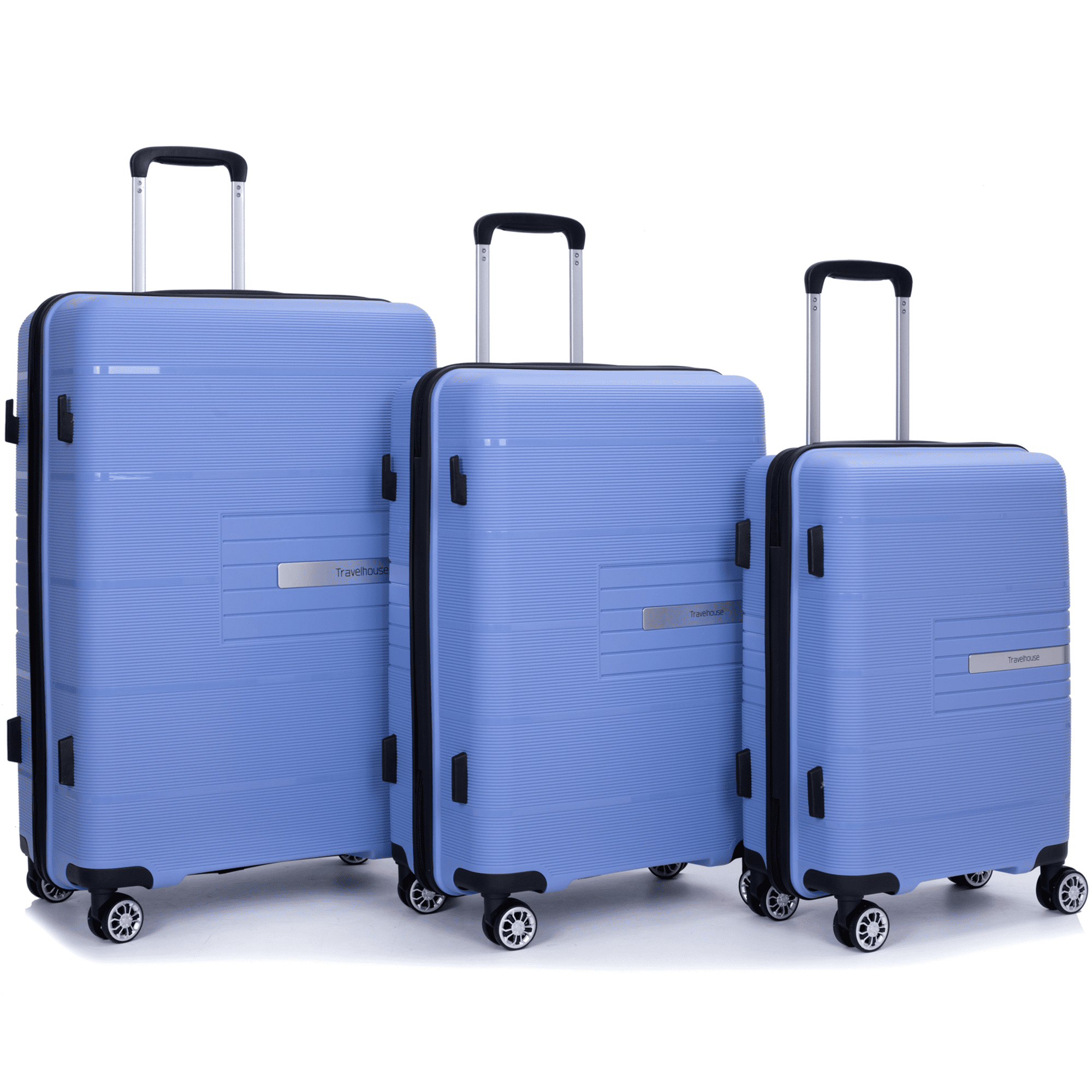 PAPROOS Travel Luggage Set, 3 Piece 20" 24" 28" Hardshell Luggage Set