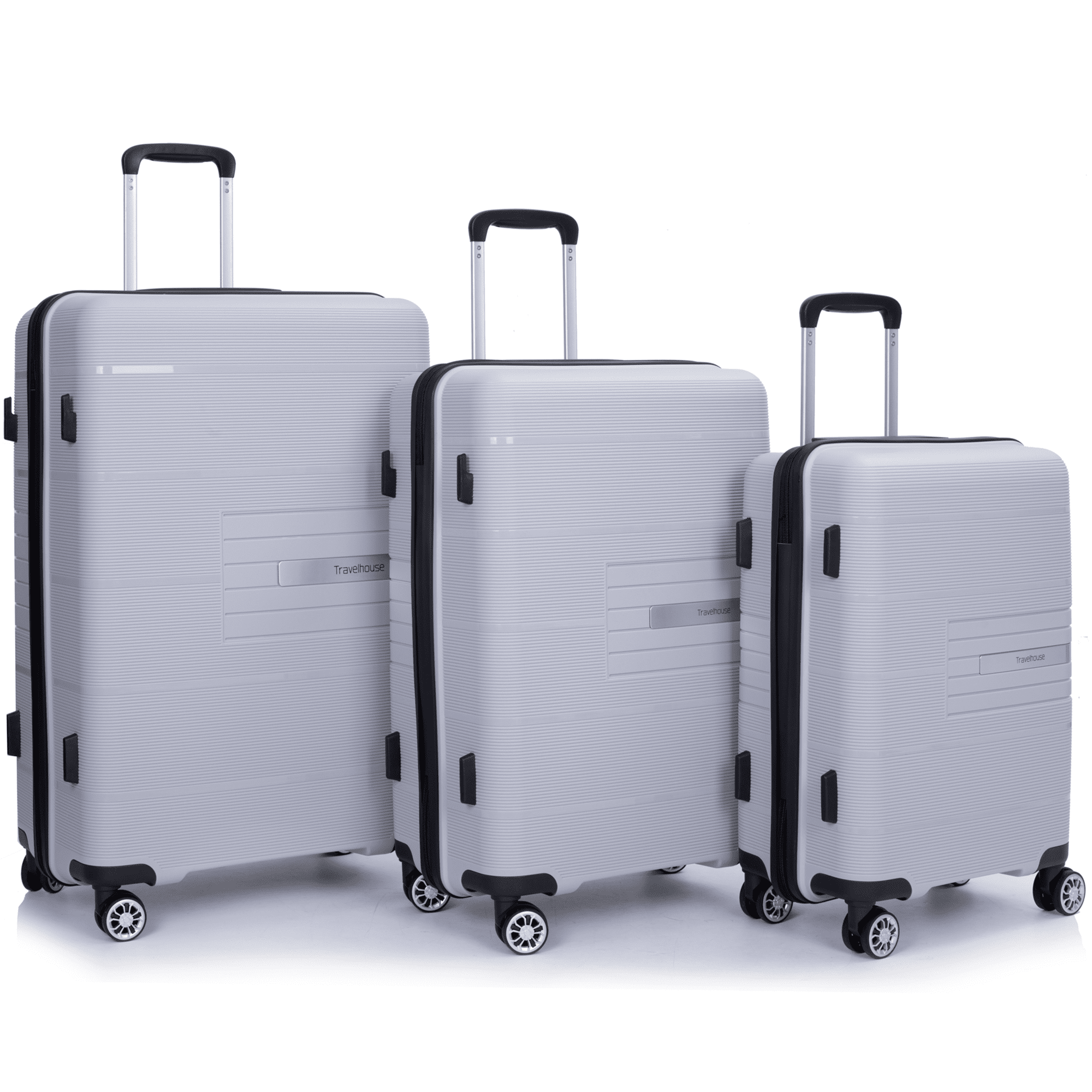 PAPROOS Travel Luggage Set, 3 Piece 20" 24" 28" Hardshell Luggage Set