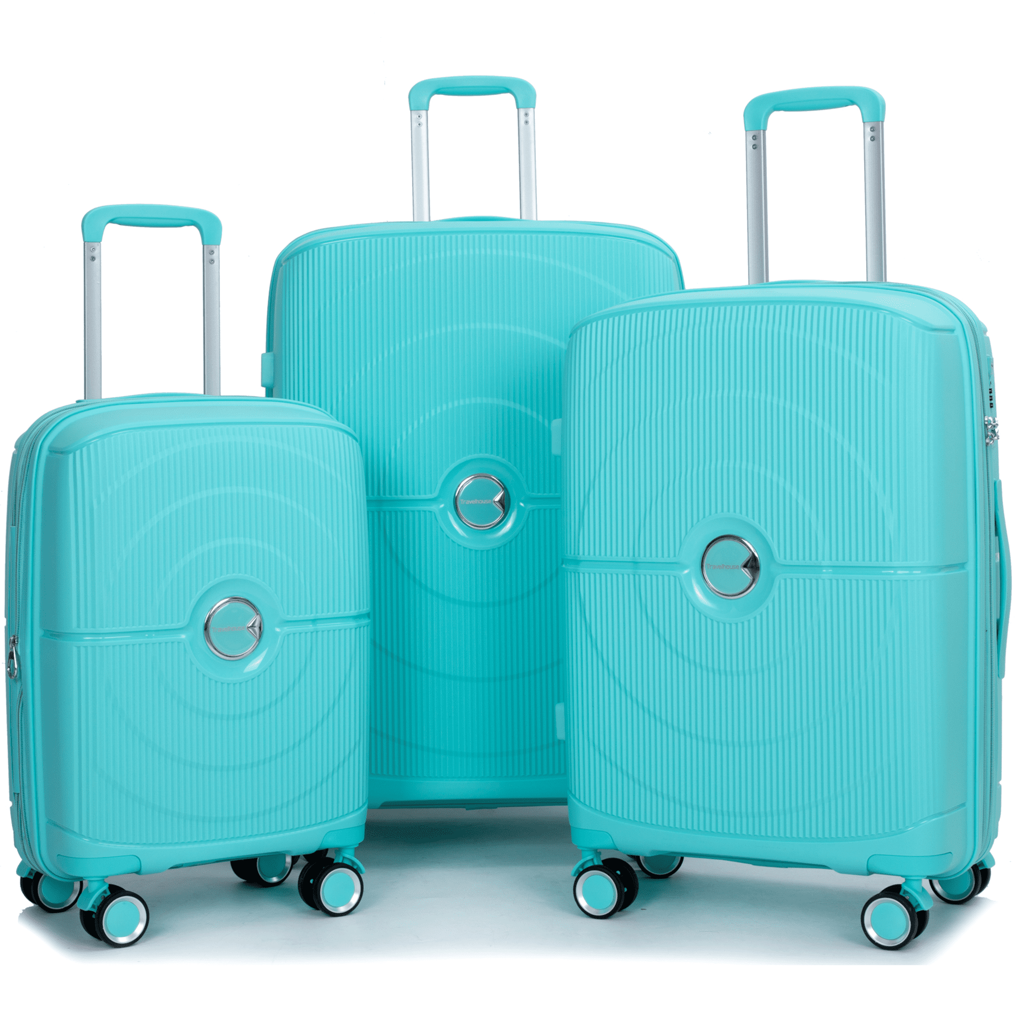 PAPROOS Travel Luggage Set, 3 Piece Hardside Luggage Set, 20in 24in