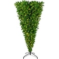 thumbnail image 1 of PAPROOS Upside Down Christmas Tree with Lights, 6FT Prelit Artificial Christmas Tree with 360 LED Lights and 1000 Branch Tips, Indoor Upside Down Xmas Tree for Home Office Shop Decorations, Green, 1 of 11