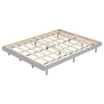 thumbnail image 1 of PAPROOS Wood Platform Bed, Queen Size Platform Bed Frame with Sturdy Wooden Slats and Solid Wood Legs, Modern Bedroom Furniture Queen Bed Frame, No Box Spring Needed, Gray, 1 of 10