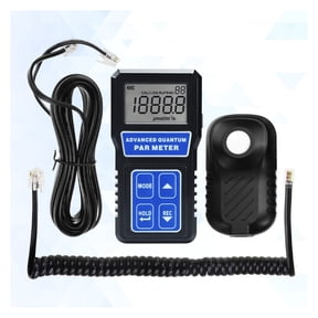 PAR Meter Light Meter PPFD 400-700nm Wavelength Photosynthesis Meter W/ Sensor Mode Selection Large LCD Light Tester - BLUE_B