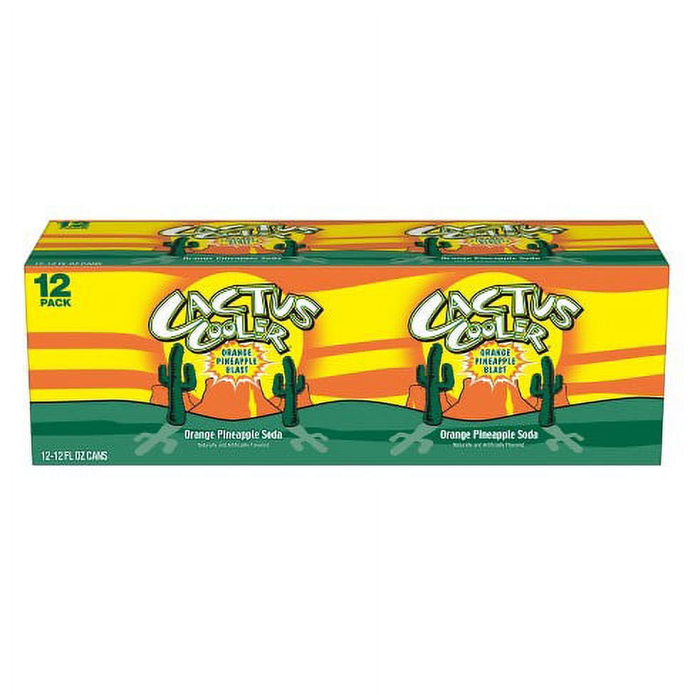 PAR TOY CO - Cactus Cooler Orange Pineapple Soda Pop 12oz Can - 24 Pack 