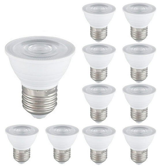 PAR16 LED Light Bulb Short Neck 3000K,Dimmable,5W, 500LM, LED Flood Lights (50W Halogen Bulb Equivalent) Recessed Spotlights Floor Lamp,E26 Screw Base Pot Ceiling Lights,10 Pack Warm Whte