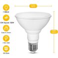 Light Spectrum Insects PAR30 Yellow Dusk to Dawn Bug Light Bulbs, 100W Equivalent 12W E26 Base ...