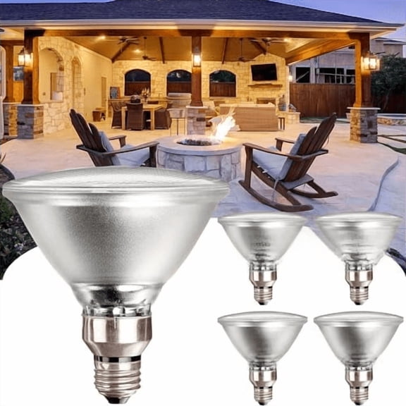 PAR38 Flood Light Bulbs - 4 Pack 80W PAR38 Halogen Bulb 120V Warm White 2800K, PAR 38 Bulb Dimmable E26 Base for Indoor and Outdoor, Long Lasting 950LM PAR 38 Halogen Flood Light$$Tools