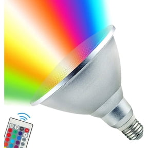 PAR38 LED Light Bulb,30W RGB+Warm White LED Flood Light Indoor/Outdoor,Dimmable Color Changing Spotlight with Remote Control, Waterproof Lawn Lamp for Christmas Party Home Courtyard Decoration