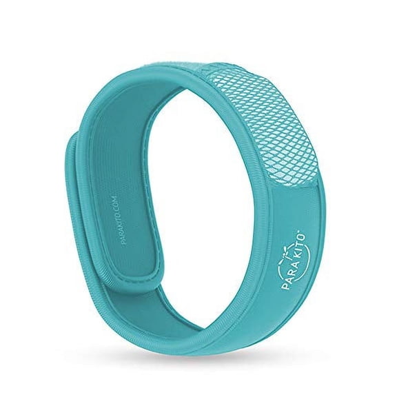 PARA KITO Mosquito Insect & Bug Repellent Wristband - Waterproof Outdoor Pest Repeller Bracelet w/Natural Essential Oils (Turquoise)