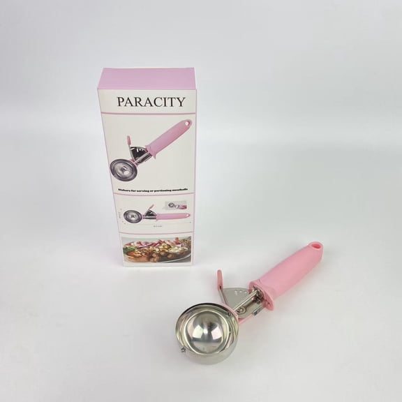 PARACITY Dishers for serving or portioning meatballs, Meatball Making Tool Non-Stick Meatball Maker Meatball Scoops with Long Handle for Kitchen DIY Cooking