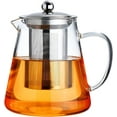 thumbnail image 1 of PARACITY Glass Teapot 44oz Borosilicate Clear Tea Kettle with Removable Stainless Steel Infuser, 1 of 8