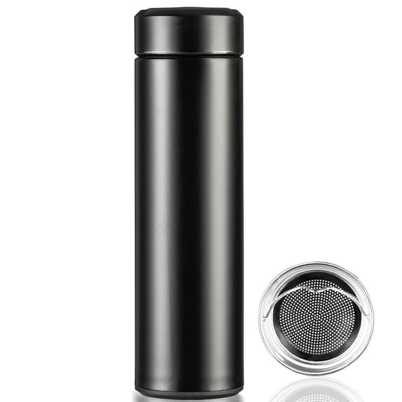 PARACITY 17 oz Stainless Steel Insulated Water Bottle, Double Wall Vacuum Insulation, Keeps Hot for 12 Hrs & Cold for 24 Hrs, Perfect for Coffee & Tea