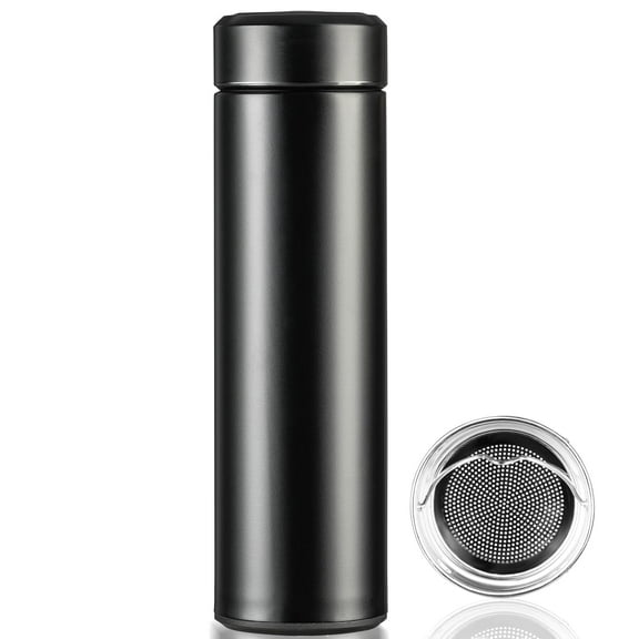PARACITY 17 oz Stainless Steel Insulated Water Bottle, Double Wall Vacuum Insulation, Keeps Hot for 12 Hrs & Cold for 24 Hrs, Perfect for Coffee & Tea