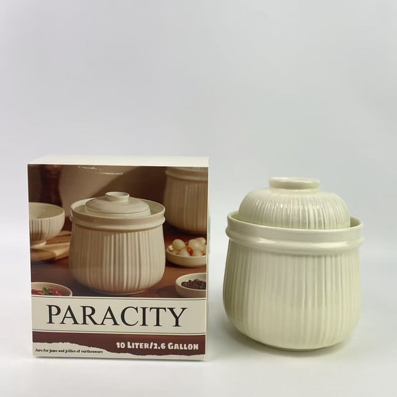 PARACITY Jars for jams and jellies of earthenware,Ceramic jars with lids, jam and jelly jars with lids, jelly containers, jam, ceramic jars, airtight jars, with lids