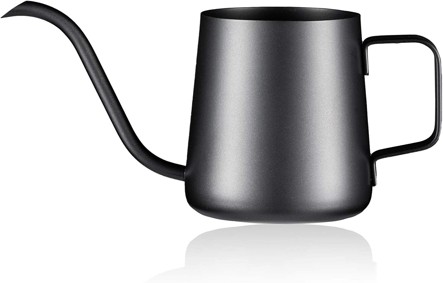 PARACITY 12oz/350ml Watering Can Indoor Plants, Stainless Steel Plant Watering Can with Long Spout (Black)