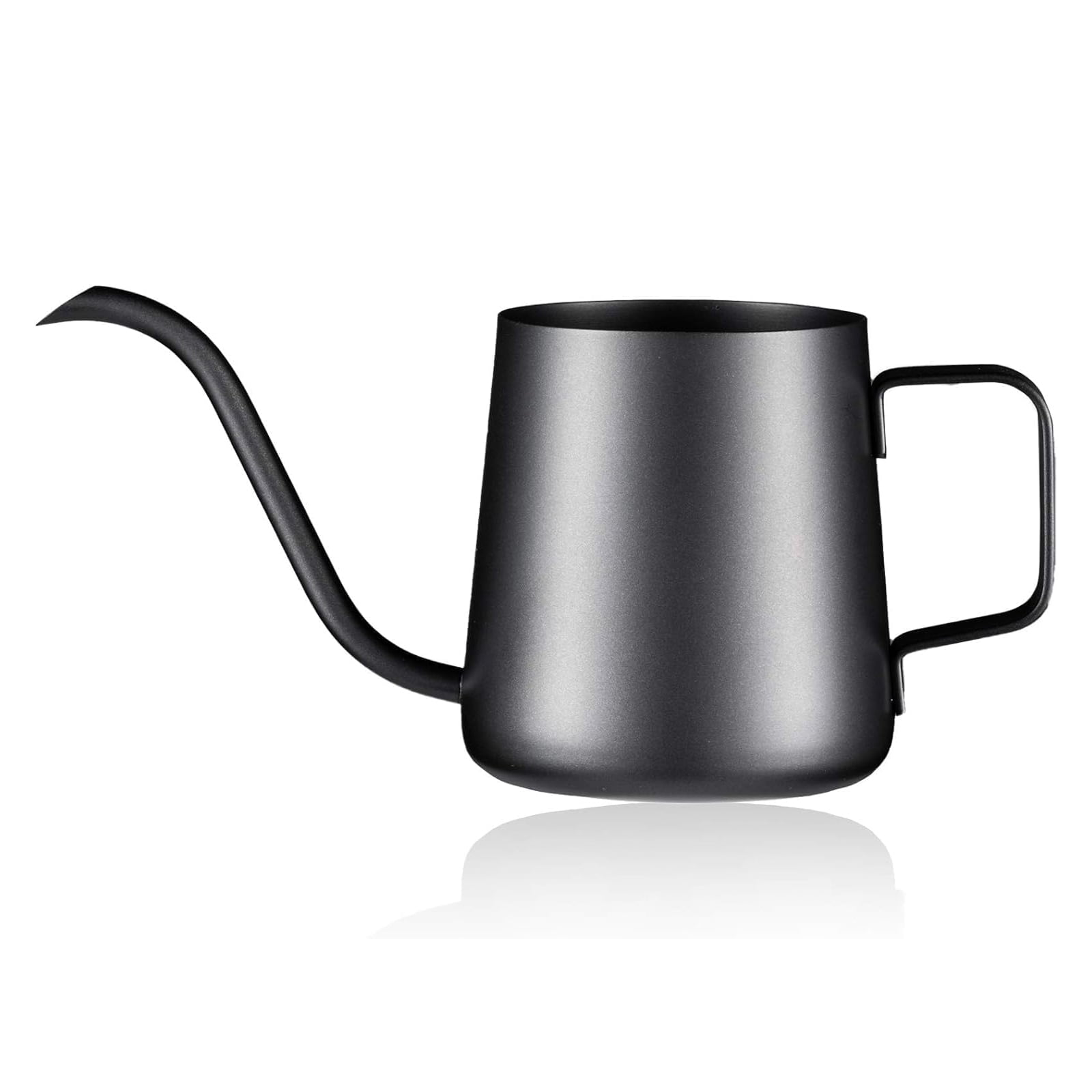 PARACITY 12oz/350ml Watering Can Indoor Plants, Stainless Steel Plant Watering Can with Long Spout (Black)