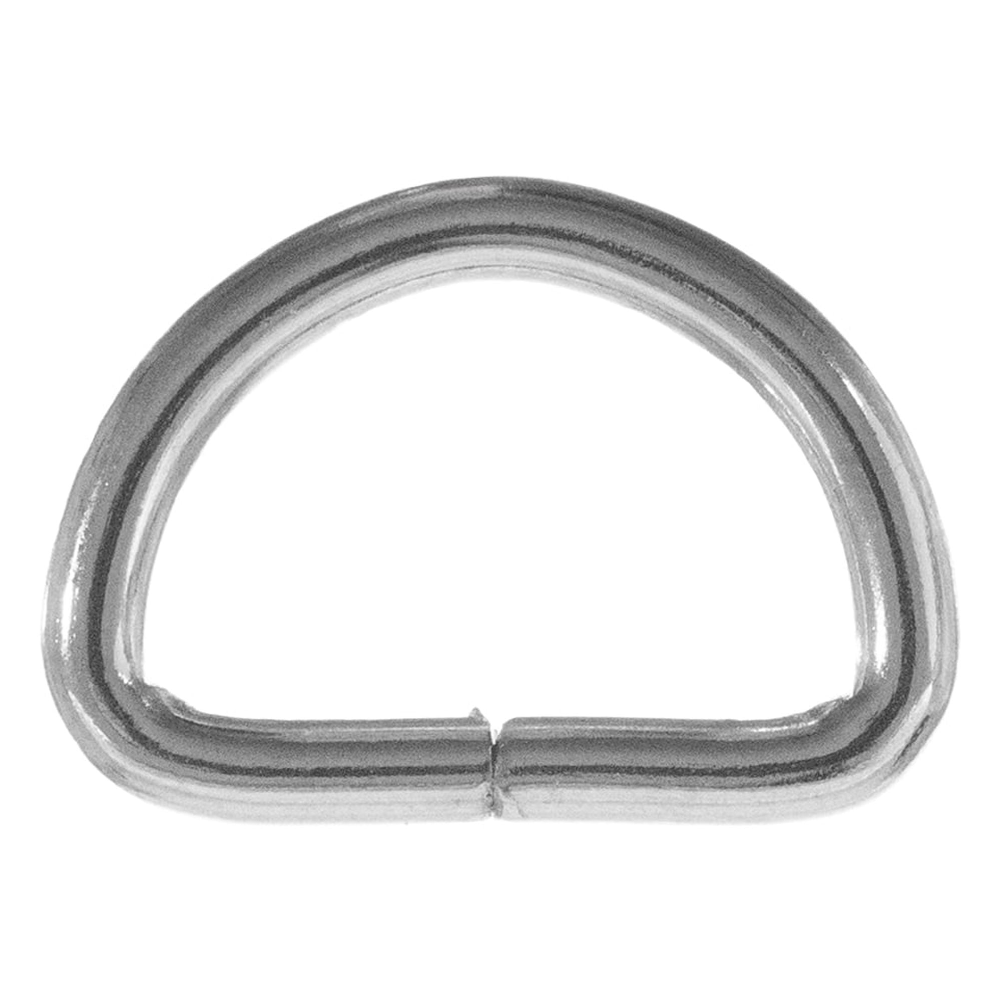 PARACORD PLANET - 1/2 Inch Metal D-Rings - Silver Metal Material - Size  Options of 5, 10, 25, 50, 100 Packs