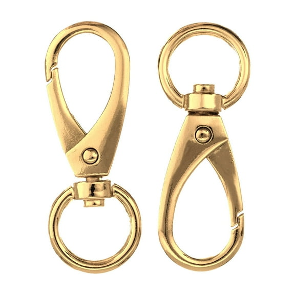 PARACORD PLANET 1/2 Inch Swivel Snap Hooks - Gold - Key chains & Lanyards - Various Pack Sizes
