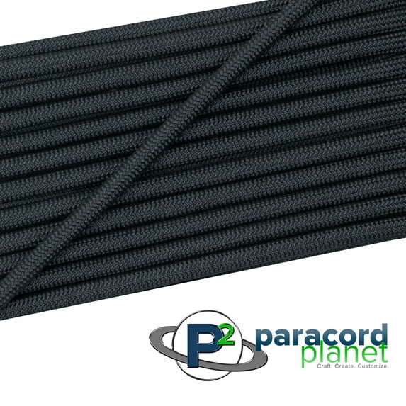 PARACORD PLANET | All Types of Black Parachute Cord – 850 Paracord, 100 FT Hank