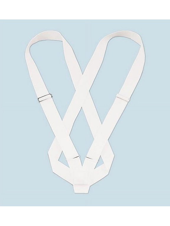 PARADE CARRYING BELT - DOUBLE SHOULDER STRAP WHITE WEB BELT