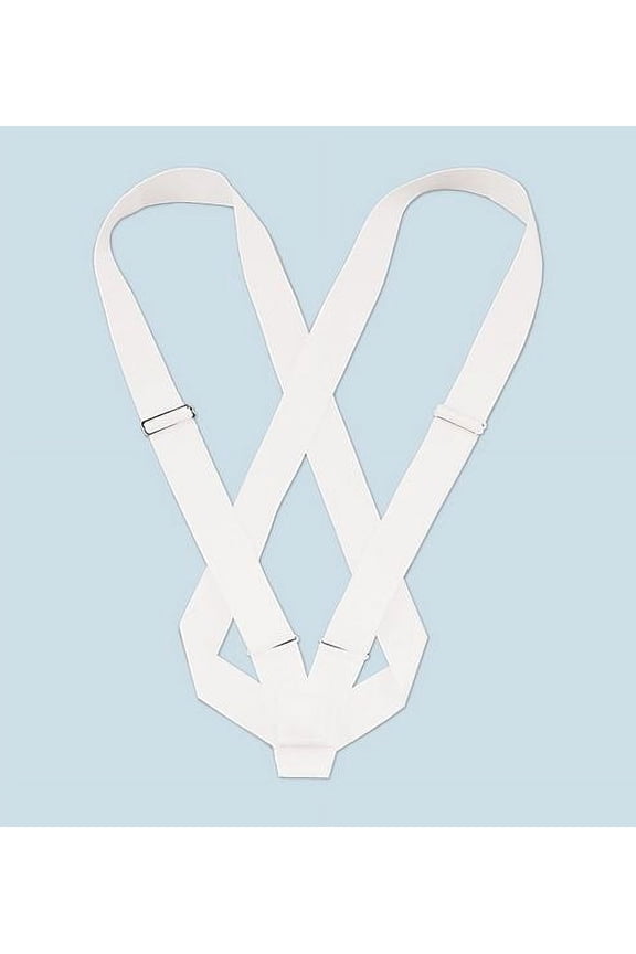 PARADE CARRYING BELT - DOUBLE SHOULDER STRAP WHITE WEB BELT