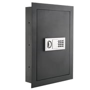 PARAGON SAFES Electronic Flat Wall Safe Box with Digital Keypad and 2 Manual Override Keys   Protect Money, Jewelry, Passports and Documents Dark Gray