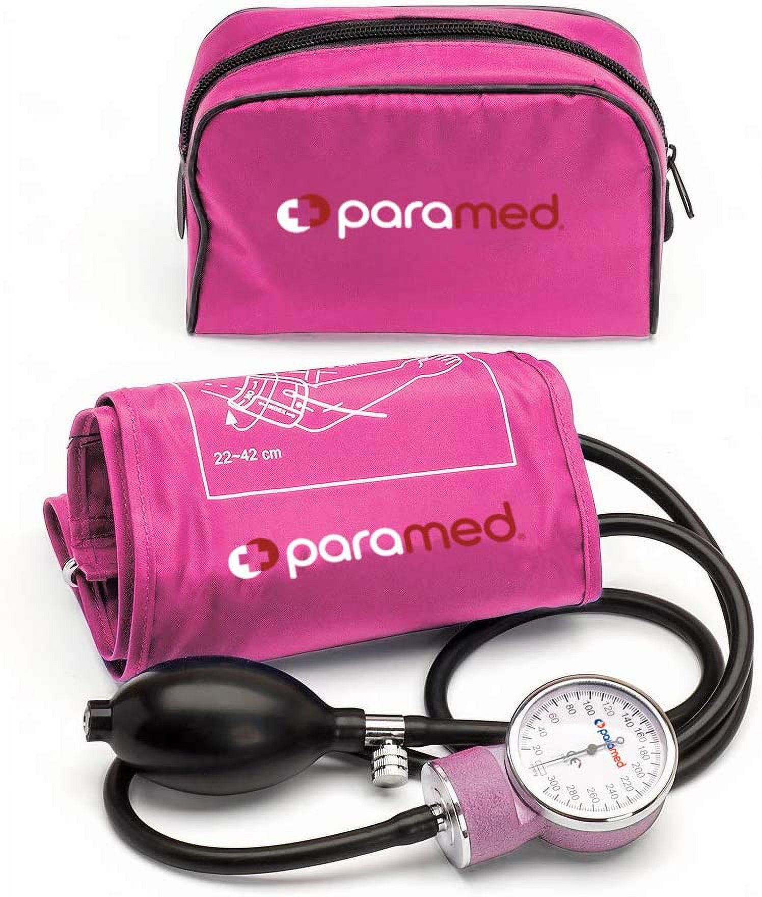 PARAMED Aneroid Sphygmomanometer Manual Blood Pressure Cuff with