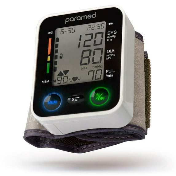 PARAMED Wrist Blood Pressure Monitor, Adjustable Blood Pressure Cuff for wrist & Carrying Case