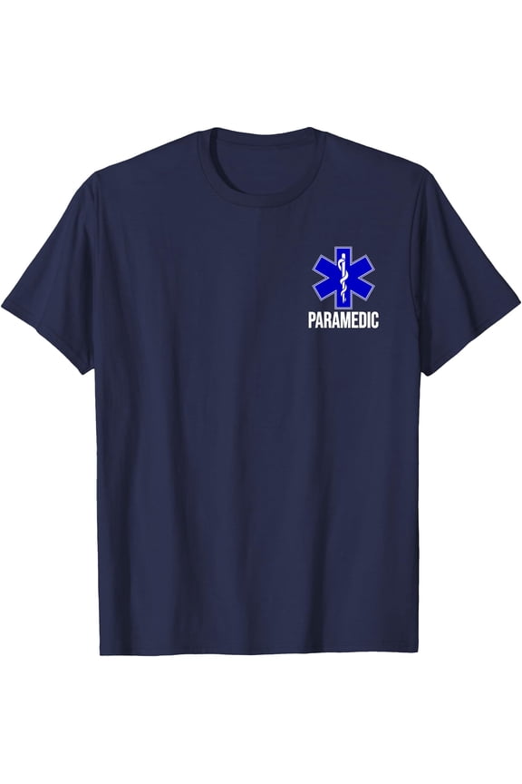 PARAMEDIC STAR OF LIFE EMT EMS AMBULANCE UNIFORM COSTUME TEE T-Shirt