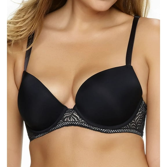 PARAMOUR Black Carolina Seamless Contour Plunge T-Back Bra, US 42D, UK 42D, NWOT