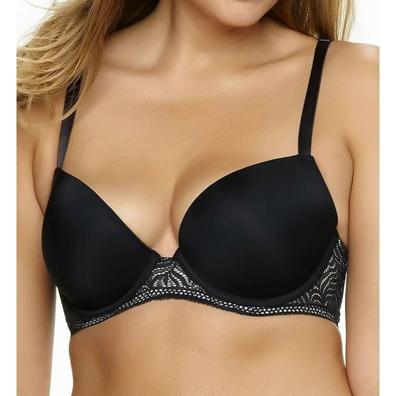 PARAMOUR Black Carolina Seamless Plunge Bra, US 38D, UK 38D, NWOT