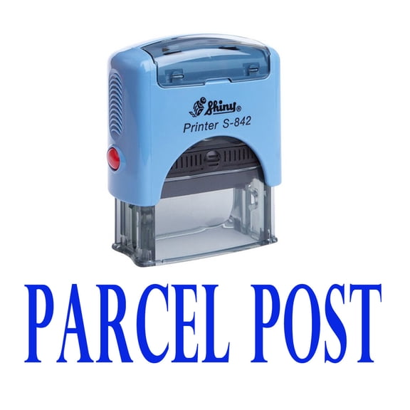 PARCEL POST Self Inking Rubber Stamp Office Stationary Custom Shiny Stamp