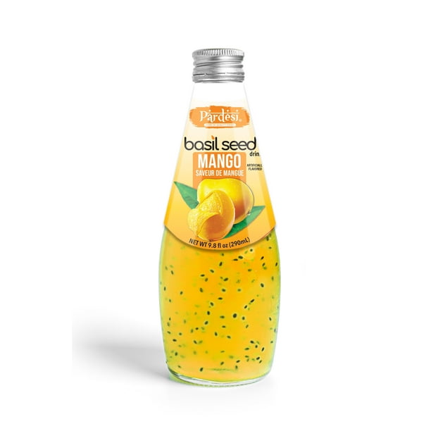 PARDESI Basil Seeds Mango Juice Drink for Breakroom 9.8 FL OZ