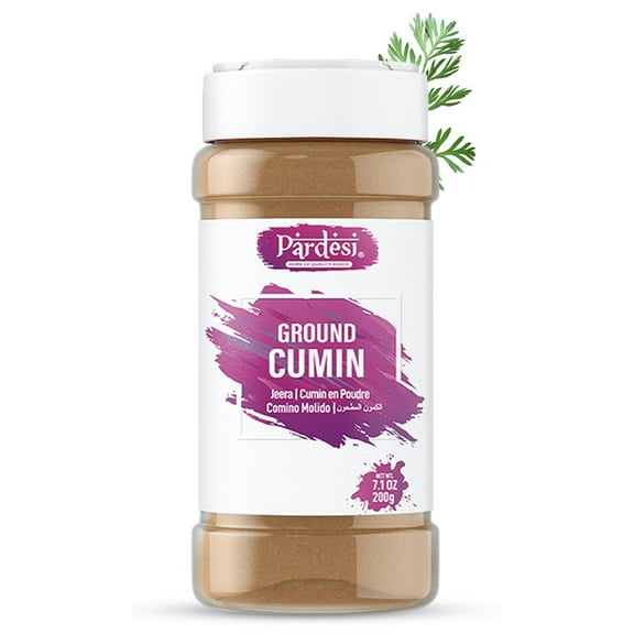 PARDESI Ground Cumin 7.1 OZ (200g) Jeera Powder - Resealable Jar Packaging