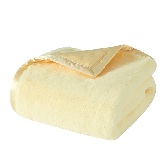 Parent's Choice Satin Trim Blanket - Transparent Yellow 30" x 40"