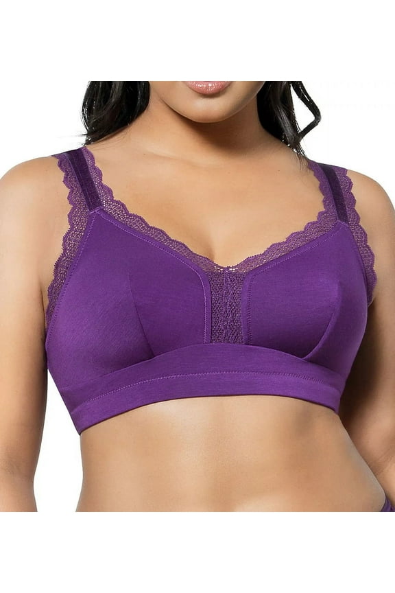 Amethyst Dalis Wireless Bralette, US 38DDD, UK 38E, NWOT