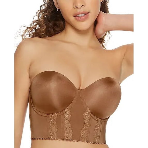 PARFAIT Mid Nude Elissa Strapless Bustier Underwire Bra, US 36I, UK 36GG, NWOT
