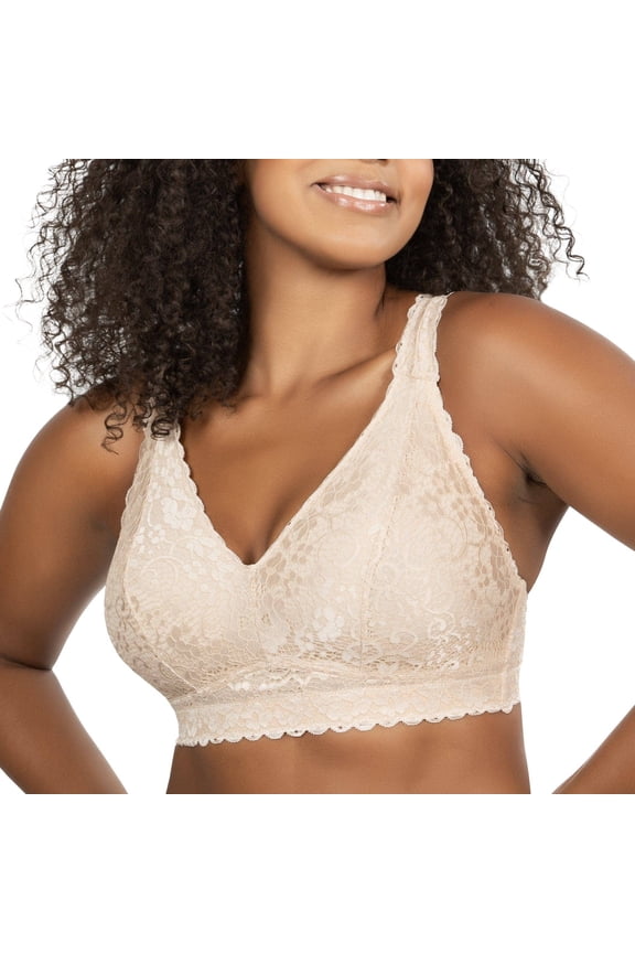 Adriana Wire-Free Full Bust Supportive Bralette, Bare, 32I