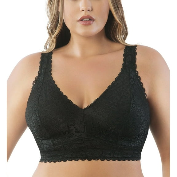 PARFAIT Women's Adriana Wire-Free Lace Bralette - Black - 34G
