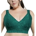 thumbnail image 1 of PARFAIT Women's Adriana Wire-Free Lace Bralette - Emerald - 38D, 1 of 6