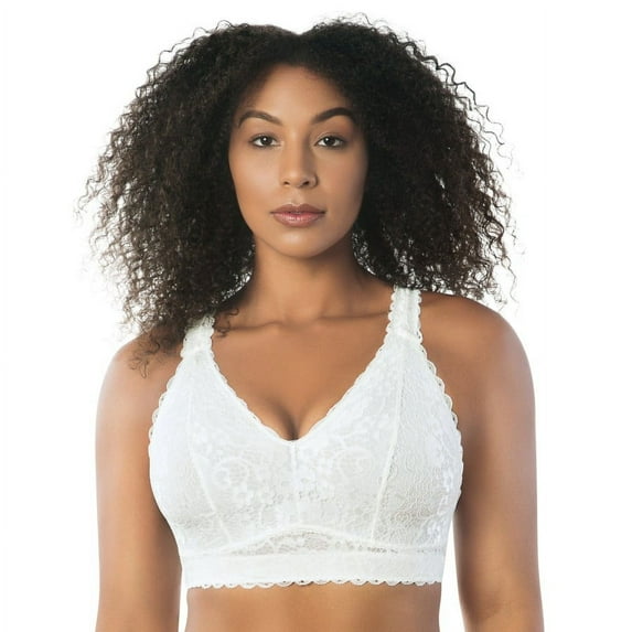 PARFAIT Women's Adriana Wire-Free Lace Bralette - Pearl white - 30DDD