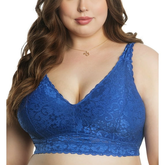 PARFAIT Women's Adriana Wire-Free Lace Bralette - Sapphire - 40K