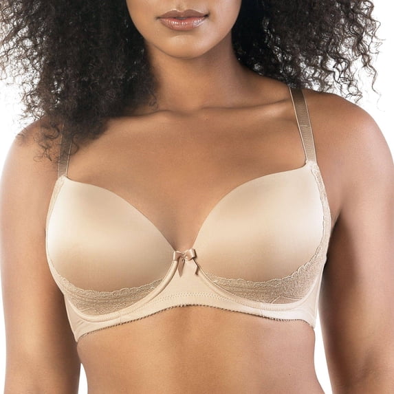 Parfait Casey Full Bust Padded Plunge T-Shirt Bra, E. Nude, 42DD